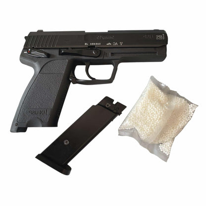 HK USP Black Compact Standard Sights Semi Automatic Gel Blaster