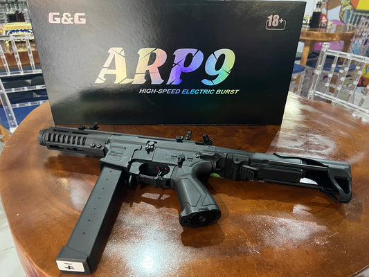 ARP 9 Black High Speed Electric Combat Machine Water Bullet Burst Gel Blaster Toy Gun