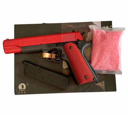 Gel Blaster Red Black Full Metal Automatic KUBLAI P4M